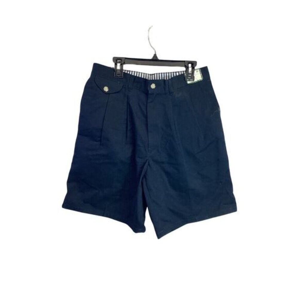 Men's Flat Front Shorts Size 30 Midnight Blue NWT